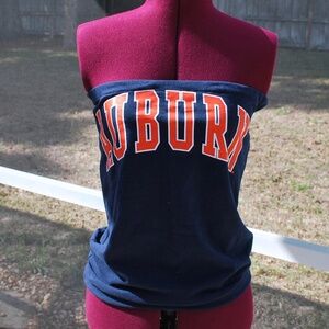 Auburn Tigers War Eagle Strapless Tube Top Shirt size M